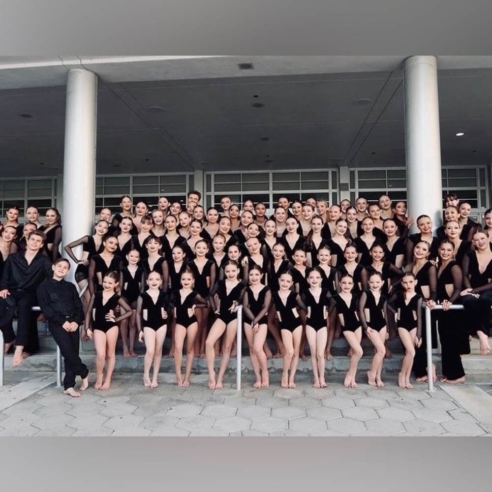 Custom black velvet Dance Costume